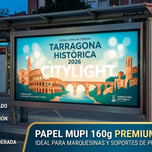 Papel MUPI 160g Premium (Especial Marquesinas)