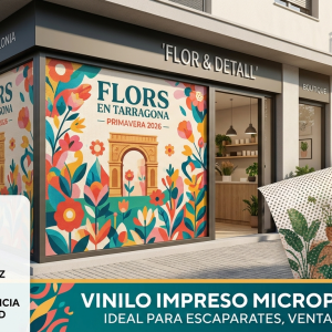 Vinilo Adhesivo Microperforado (One-Way Vision)